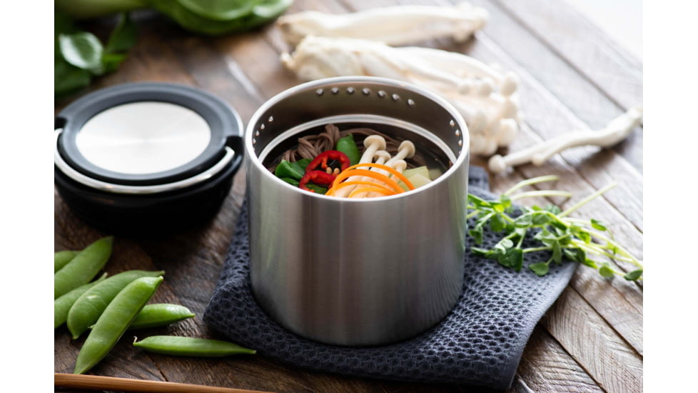 Klean Kanteen TKCanister w/Insulated Lid, 16oz, Brushed Stainless, 1005659