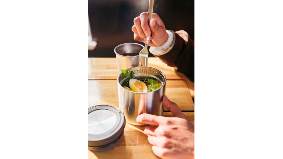 Klean Kanteen TKCanister w/Insulated Lid, 16oz, Brushed Stainless, 1005659