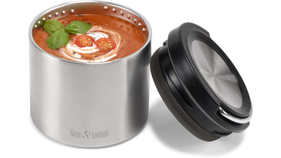 Klean Kanteen TKCanister w/Insulated Lid, 32oz, Brushed Stainless, 16oz, 1005659