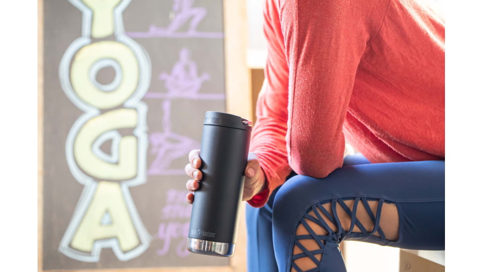 Klean Kanteen TKWide w/Cafe Cap, 16oz, Black, 1008313