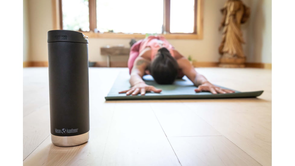 Klean Kanteen TKWide w/Cafe Cap, 16oz, Black, 1008313