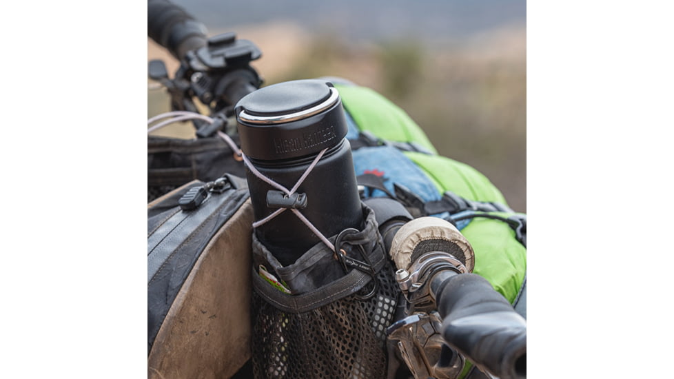 Klean Kanteen Wide Loop Cap For Wide Bottles, Black/Brushed Stainless, 1009503