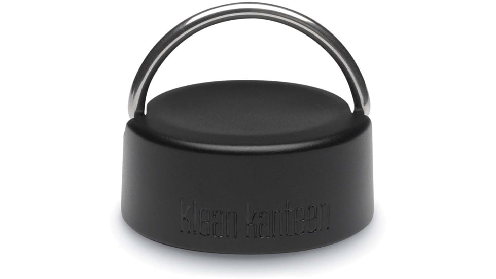 Klean Kanteen Wide Loop Cap For Wide Bottles, Black/Brushed Stainless, 1009503