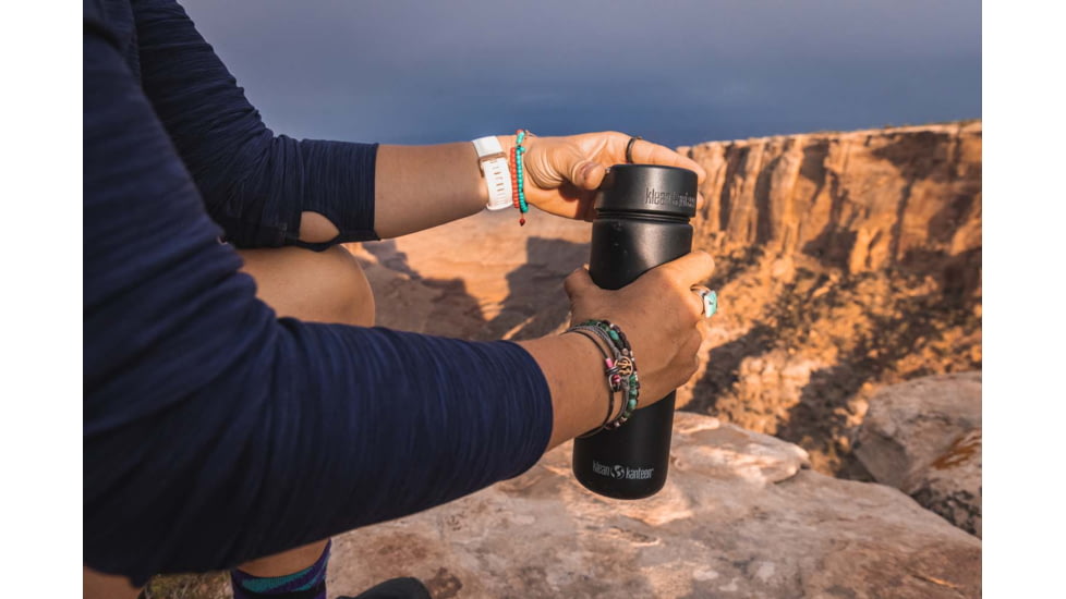 Klean Kanteen Wide w/Wide Loop Cap, 27oz, Black, 1009491