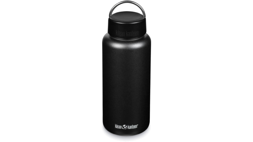 Klean Kanteen Wide w/Wide Loop Cap, 40oz, Black, 40oz, 1009497
