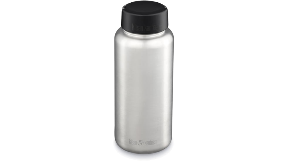 Klean Kanteen Wide w/Wide Loop Cap, 40oz, Brushed Stainless, 40oz, 1009495