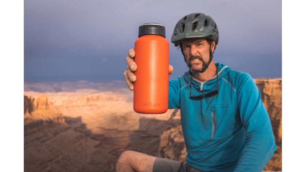 Klean Kanteen Wide w/Wide Loop Cap, 40oz, Tiger Lily, 1009499