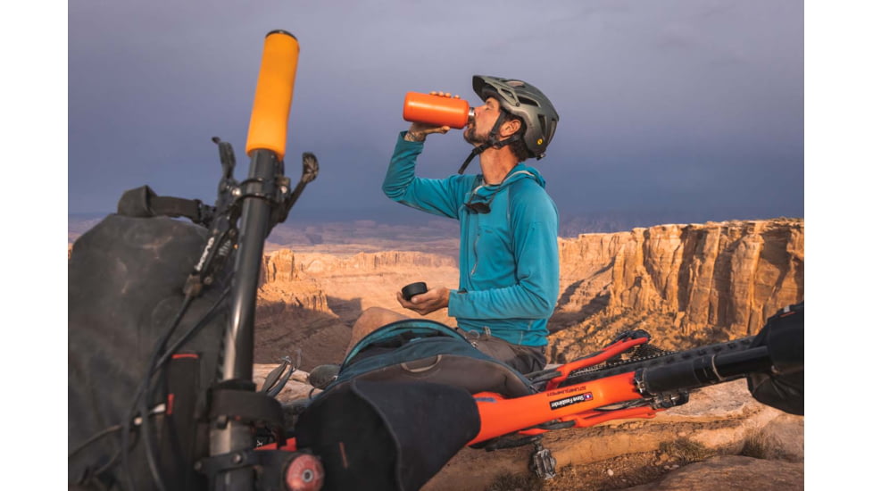 Klean Kanteen Wide w/Wide Loop Cap, 40oz, Tiger Lily, 1009499