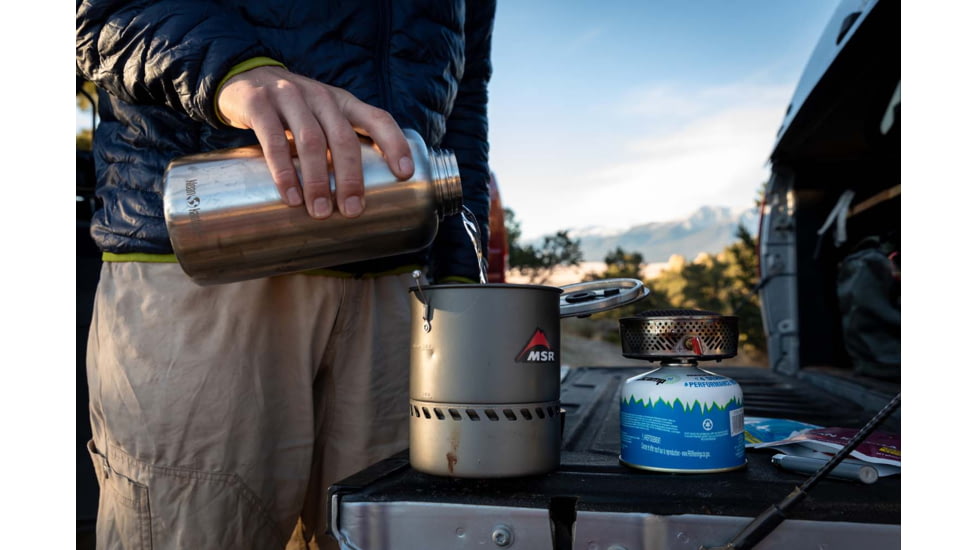 Klean Kanteen Wide w/Wide Loop Cap, 64oz, Brushed Stainless, 1009501