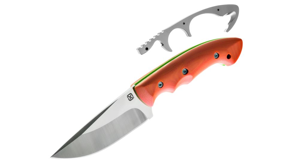 Klecker Knives Abiqua Hunter w/G-10 Handle/3.97in Full Tang Blade, Hunter Orange, DK-151-GO