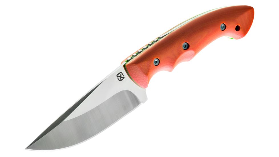Klecker Knives Abiqua Hunter w/G-10 Handle/3.97in Full Tang Blade, Hunter Orange, DK-151-GO