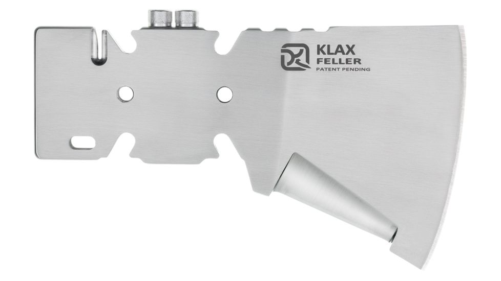 Klecker Knives Klax Feller Axe Blade w/Ballistic Nylon Sheath / No Handle, Steel, KLAX-01