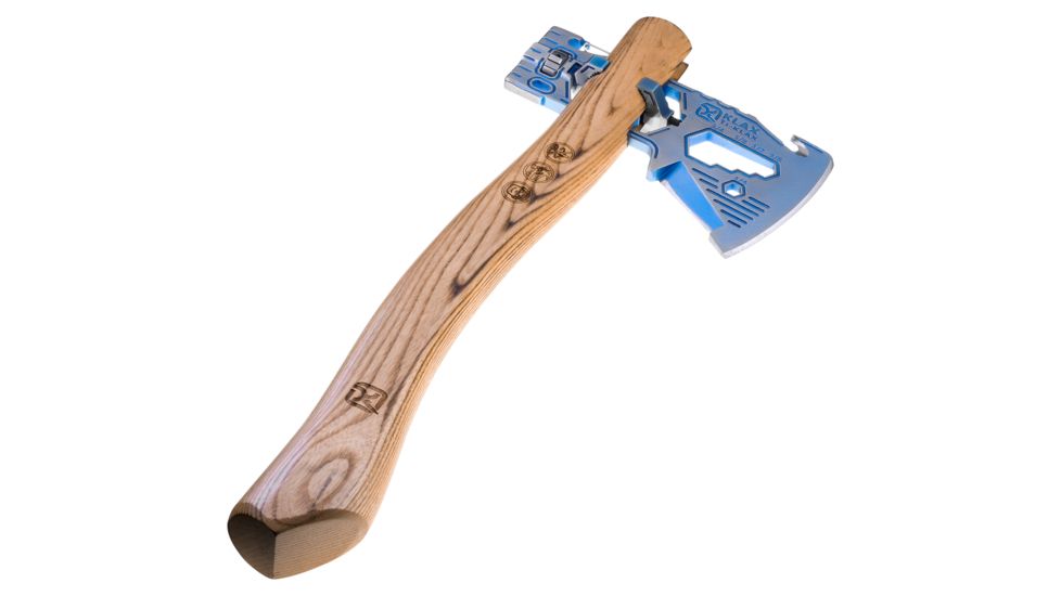 Klecker Knives Titanium Klax Axe Head w/English Measurement System, Titanium/Blue, Ti-KLAX-E