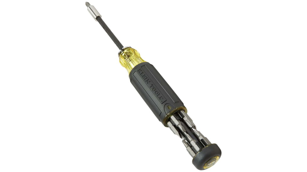 Klein Tools 14in1 Multi-Bit Adjustable Length Screwdriver, Black/Yellow, 32303
