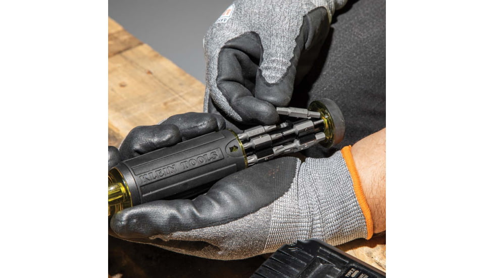 Klein Tools 27in1 Multi-Bit Tamperproof Screwdriver, Black/Yellow, 32307