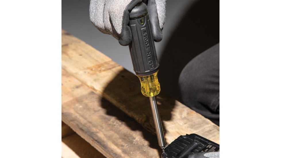 Klein Tools 27in1 Multi-Bit Tamperproof Screwdriver, Black/Yellow, 32307