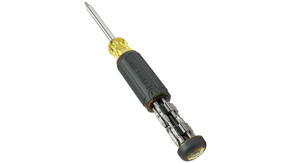Klein Tools 27in1 Multi-Bit Tamperproof Screwdriver, Black/Yellow, 32307