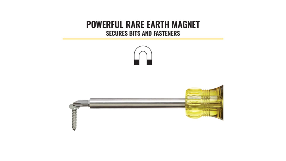 Klein Tools 27in1 Multi-Bit Tamperproof Screwdriver, Black/Yellow, 32307