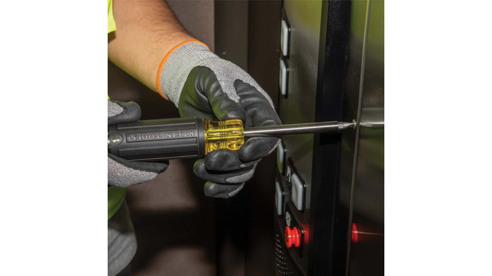 Klein Tools 27in1 Multi-Bit Tamperproof Screwdriver, Black/Yellow, 32307