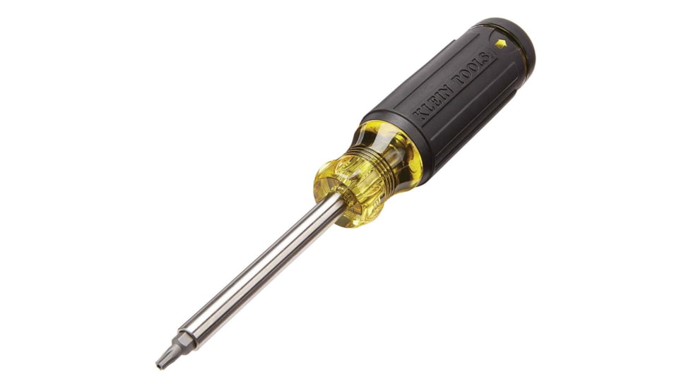 Klein Tools 27in1 Multi-Bit Tamperproof Screwdriver, Black/Yellow, 32307