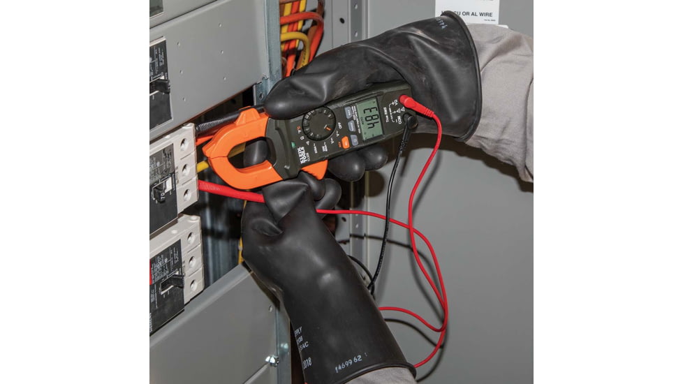 Klein Tools 400 Amps AC Auto-Ranging Digital Clamp Meter, w/ Temp, CL220