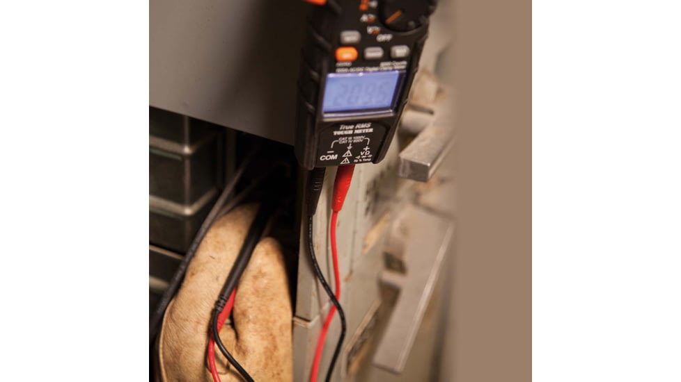 Klein Tools 600 Amps AC Auto-Ranging Digital Clamp Meter, True RMS, Orange/Black, CL600