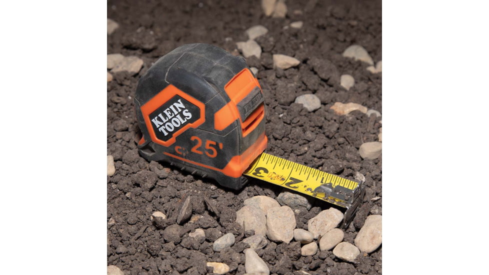 Klein Tools 7.5 Meter Tape Measure, Magnetic Double-Hook, Orange/Black, 9375