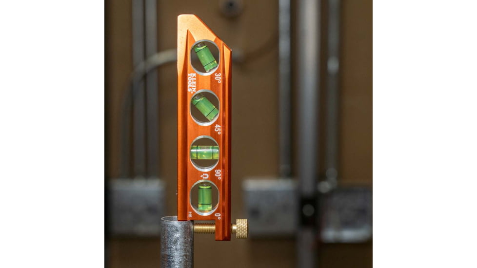 Klein Tools ACCU-BEND Level, 4 Vial, Orange, 935AB4V