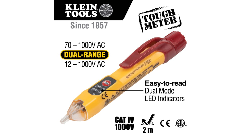 Klein Tools Dual Range NCVT Electrical Test Kit, Receptacle Tester, NCVT2PKIT