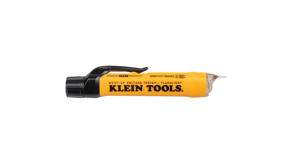 Klein Tools Dual Range Non Contact Voltage Tester, 12 - 1000V AC, Flashlight, NCVT3P