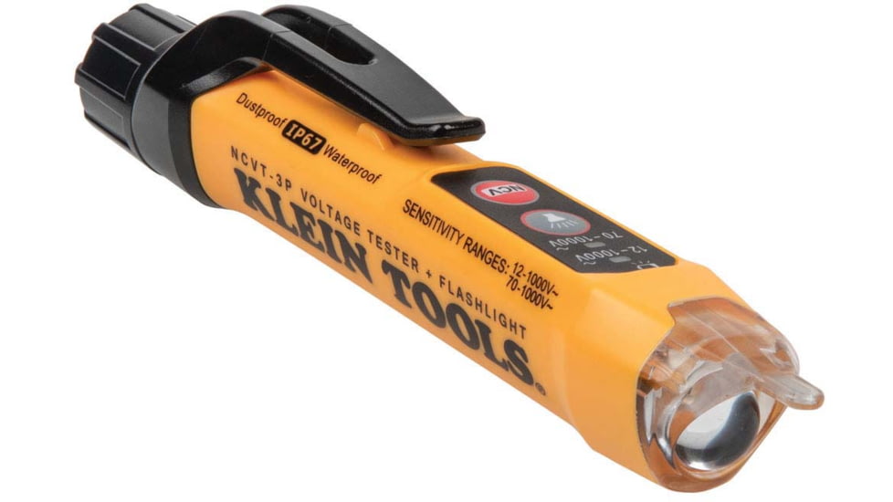 Klein Tools Dual Range Non Contact Voltage Tester, 12 - 1000V AC, Flashlight, NCVT3P