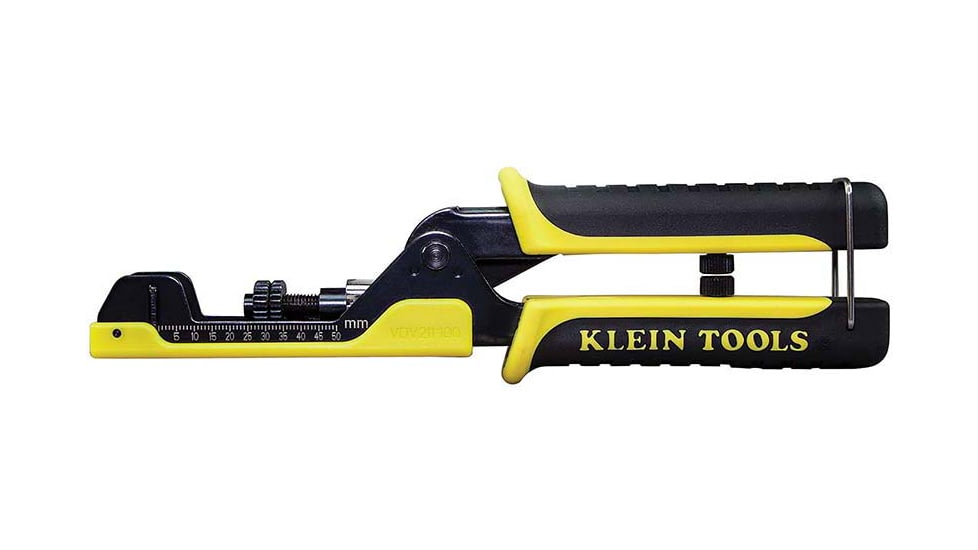Klein Tools Extended Reach Multi-Connector Compression Crimper, Black/Yellow, VDV211-100