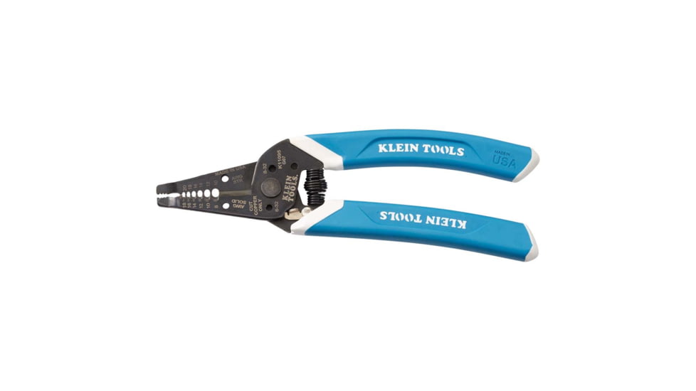 Klein Tools Klein-Kurve Wire Stripper/Cutter, 8-20 AWG, Blue/White, K11095