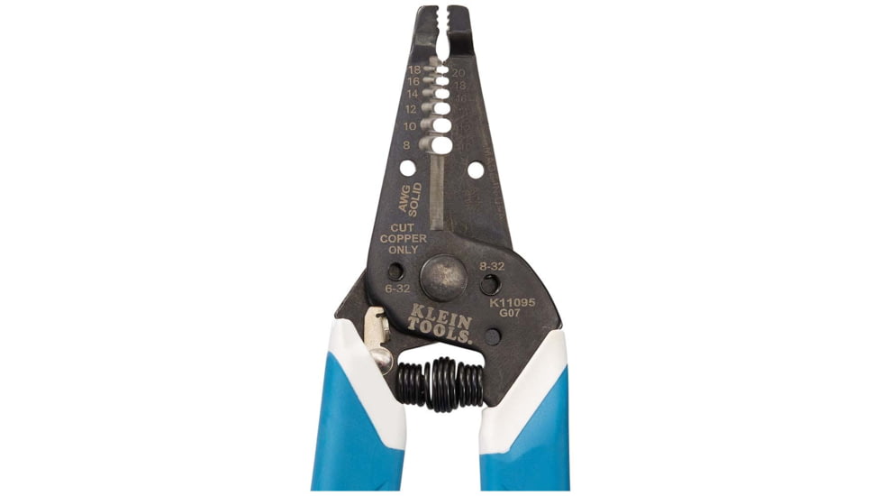Klein Tools Klein-Kurve Wire Stripper/Cutter, 8-20 AWG, Blue/White, K11095