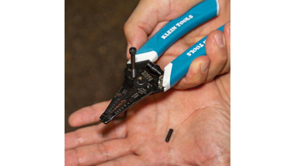 Klein Tools Klein-Kurve Wire Stripper/Cutter, 8-20 AWG, Blue/White, K11095