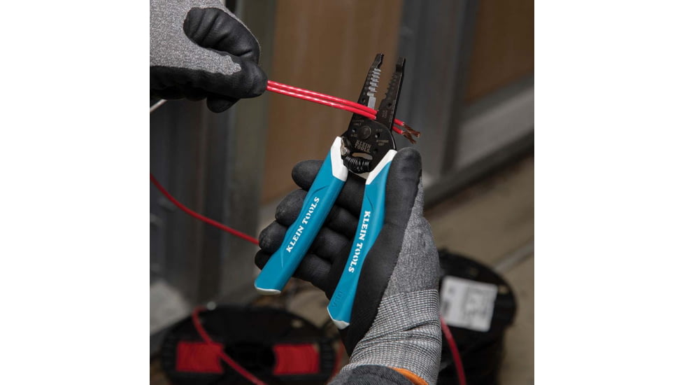 Klein Tools Klein-Kurve Wire Stripper/Cutter, 8-20 AWG, Blue/White, K11095