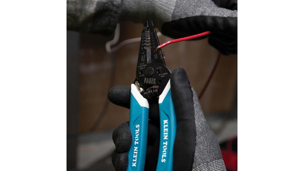 Klein Tools Klein-Kurve Wire Stripper/Cutter, 8-20 AWG, Blue/White, K11095