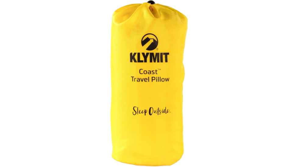 Klymit Coast Travel Pillow, Yellow, Regular, 12CTYL01C