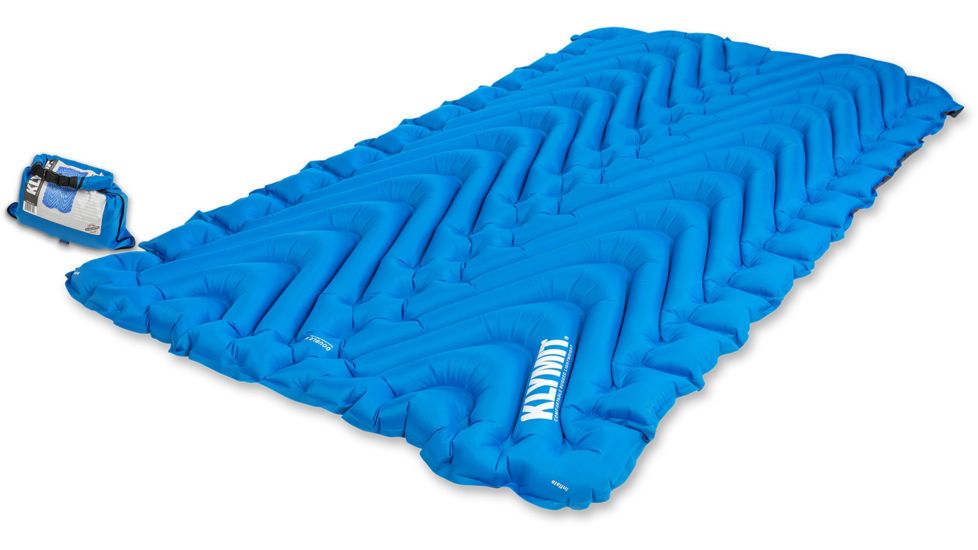 Klymit Double V Sleeping Pad, Blue, 06DVBL02E