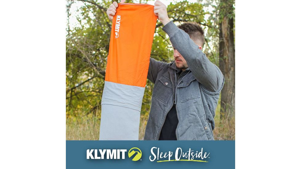 Klymit Drift Car Camp Pillow, Orange, Large, 12DROR01D