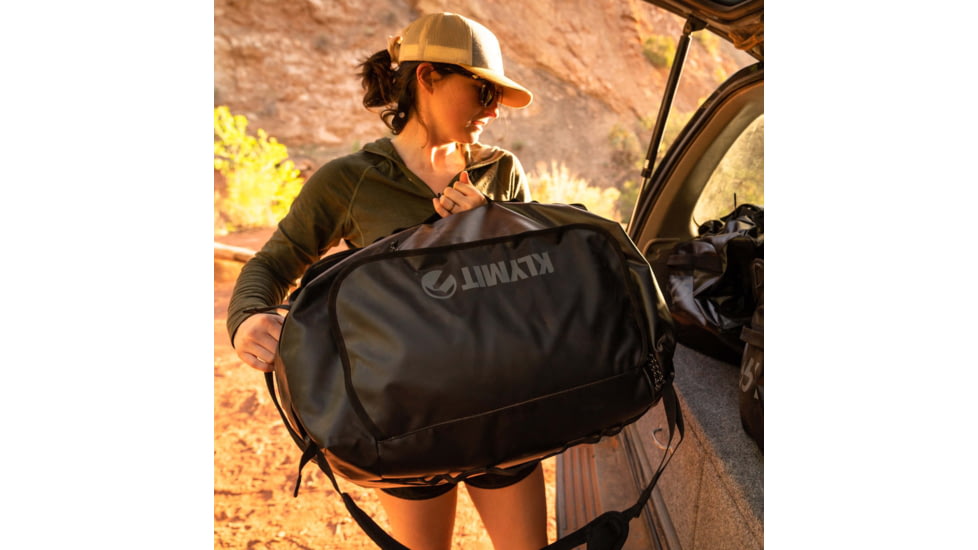 Klymit Gear Duffel 65L Bag, Black, Regular, 12GDBK65D