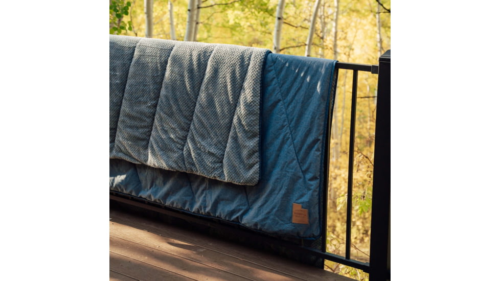 Klymit Homestead Cabin Comforter Blanket, Blue, Regular, 13HCBL01C