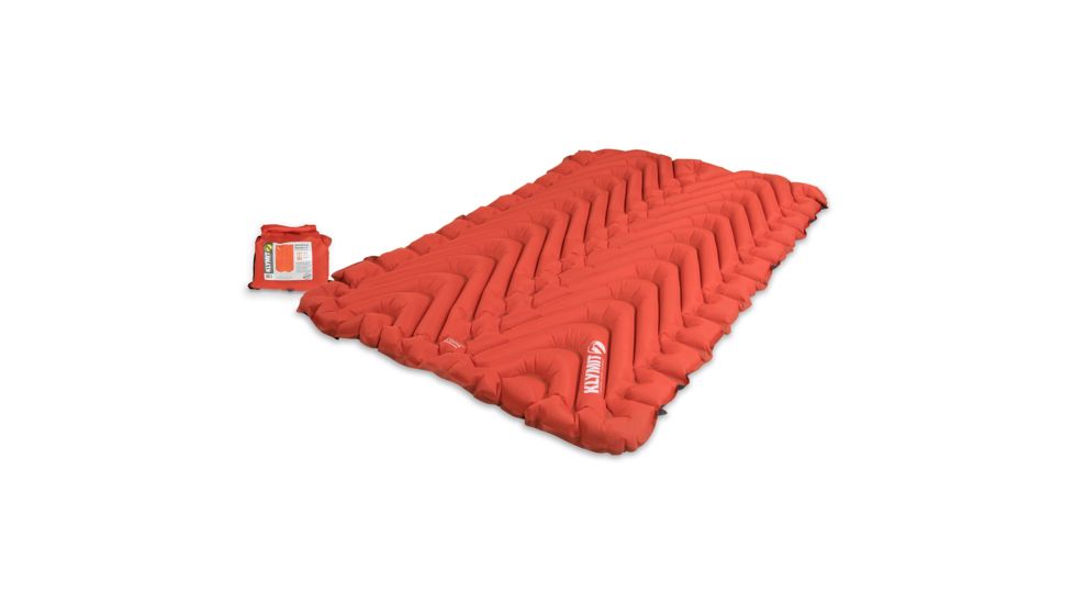 Klymit Insulated Double V Sleeping Pad, Orange, 06IDOR02E