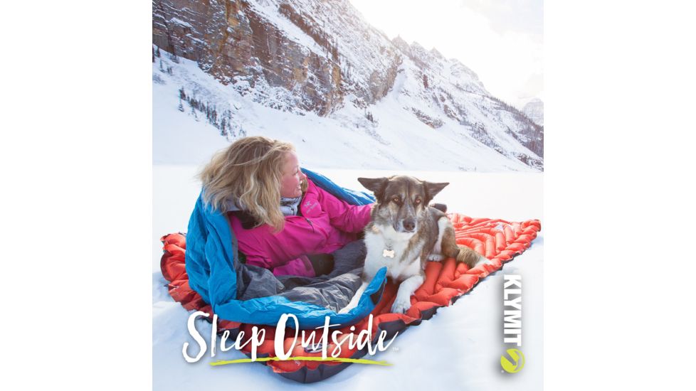 Klymit Insulated Double V Sleeping Pad, Orange, 06IDOR02E