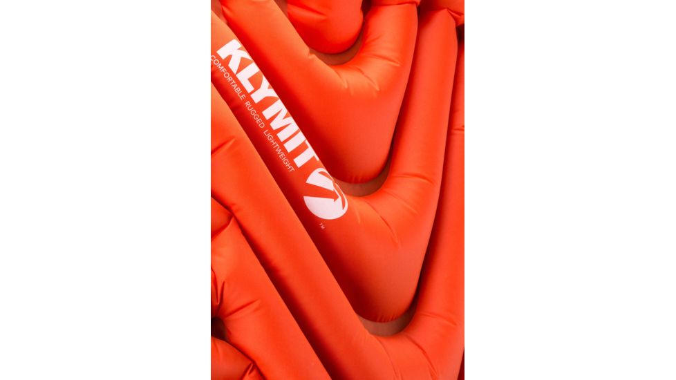 Klymit Insulated Double V Sleeping Pad, Orange/Char Black, Double, 06IDOR01E