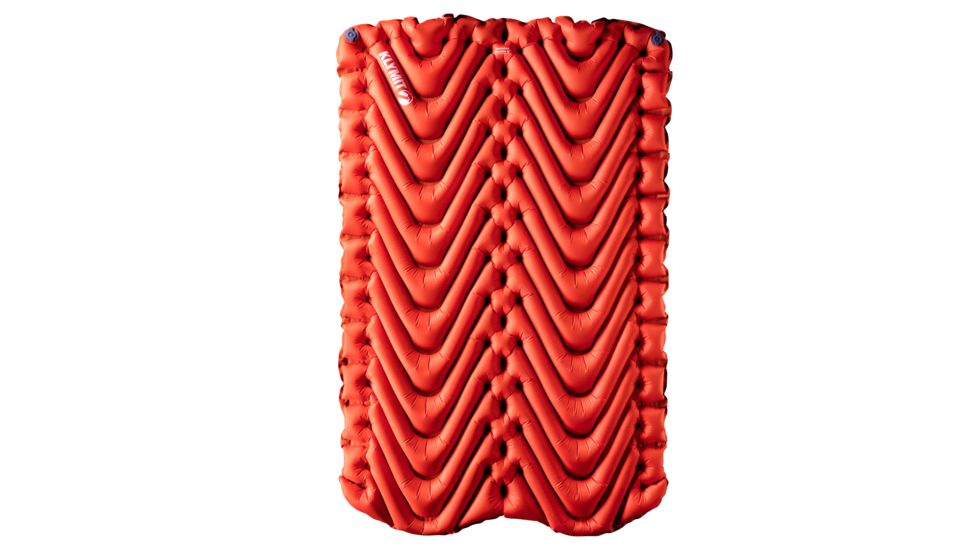 Klymit Insulated Double V Sleeping Pad, Orange/Char Black, Double, 06IDOR01E