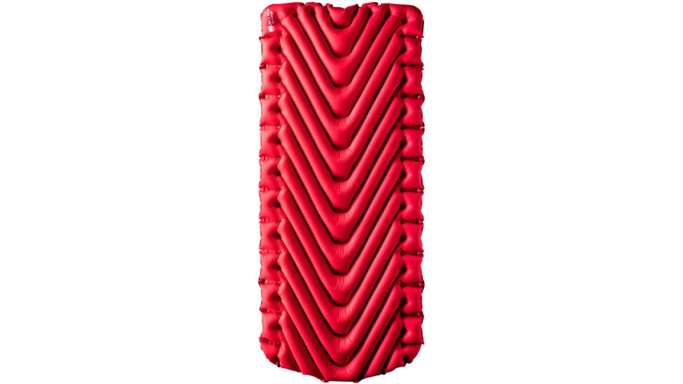 Klymit Insulated Static V Luxe Sleeping Pad, Red, Extra Large, 06LIRD02D