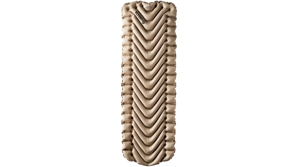 Klymit Insulated Static V Sleeping Pad, Coyote/Sand, Regular, 06IVCY02C