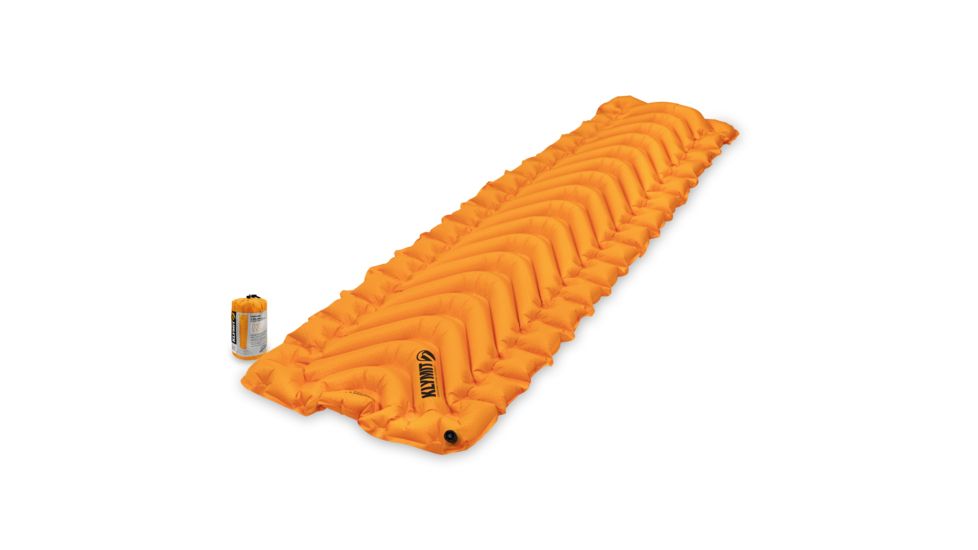 Klymit Insulated Static V Ultralite Sleeping Pad, Orange, Regular, 06IUOR01C