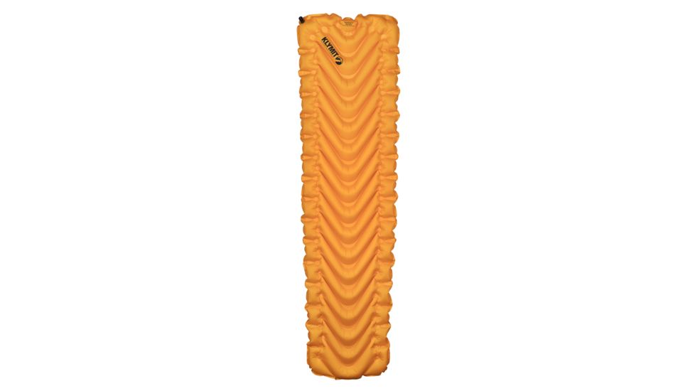 Klymit Insulated Static V Ultralite Sleeping Pad, Orange, Regular, 06IUOR01C